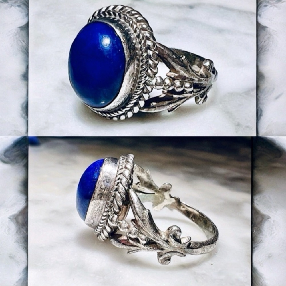 Vintage Handmade Ring Solid 925 Sterling Silver size 8! Good condition! - Picture 5 of 16